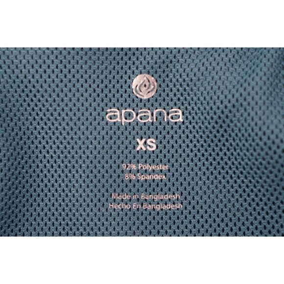 Apana Jacket Women Extra Small XS Blue Zipper Pockets Activewear‎ Long Sleeve - Picture 3 of 11